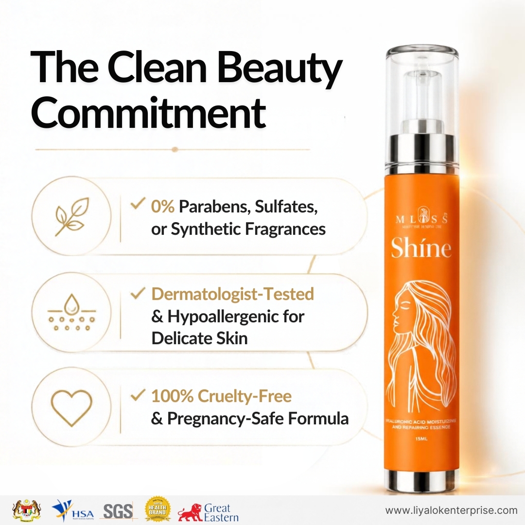 MLISS 0% Additives Clean Beauty Certification and Purity Badges