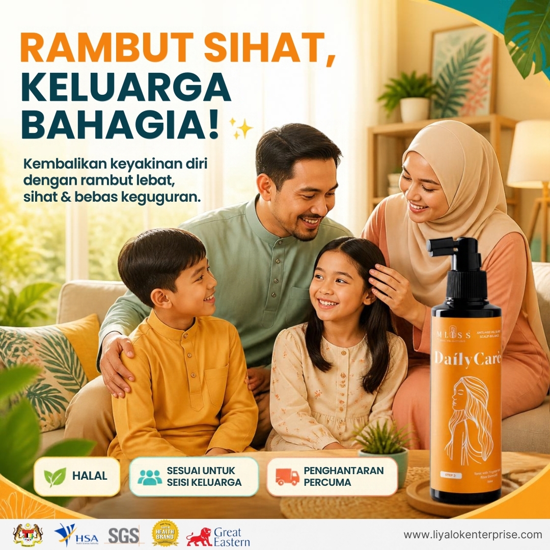mliss tonic rambut sihat keluarga bahagia