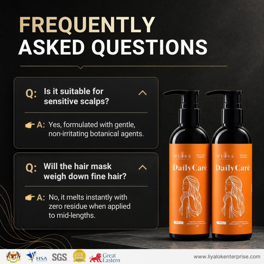 MLISS professional scalp and hair care frequently asked questions and answers