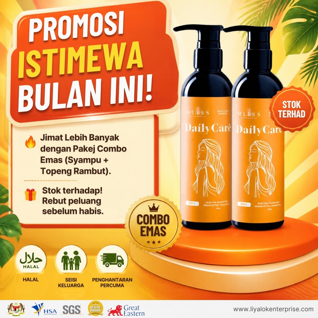 Tawaran harga promosi istimewa set combo penjagaan rambut MLISS