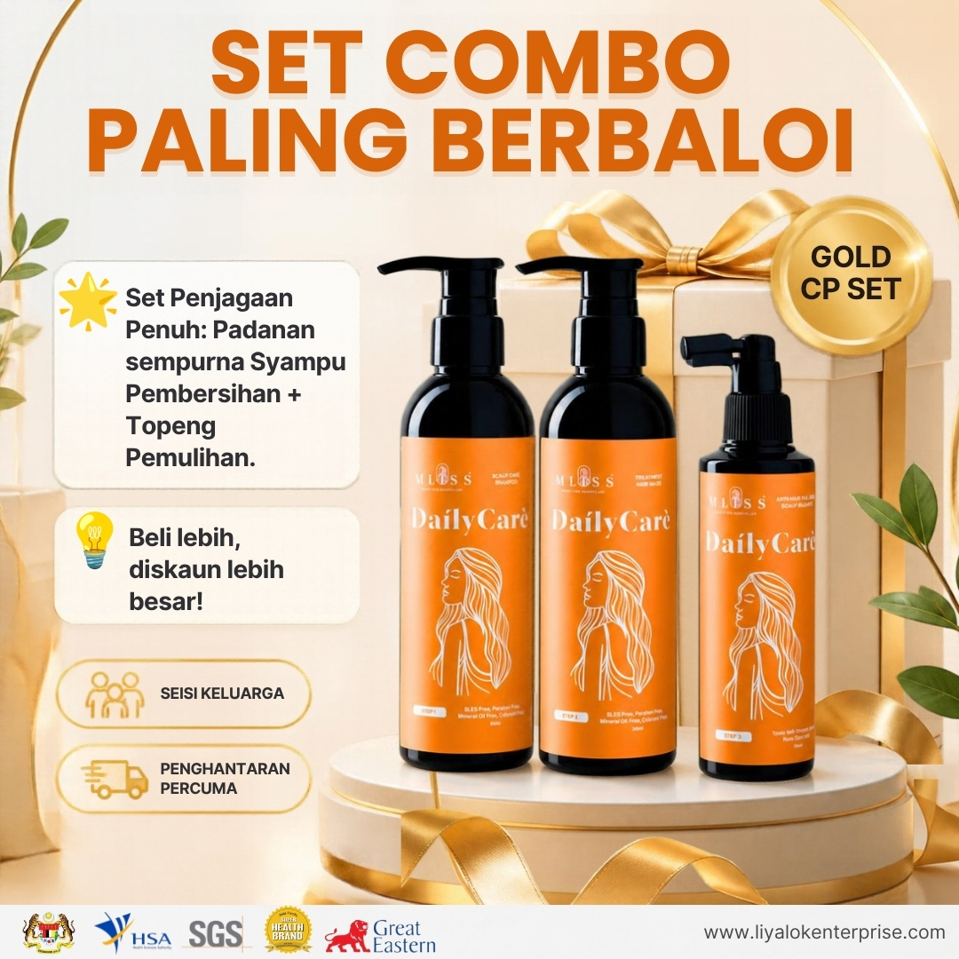 Cadangan pakej combo set emas penjagaan rambut terbaik