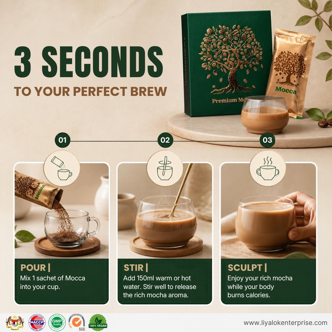 How to Brew Premium Mocca - 3 Step Easy Preparation Guide Hot