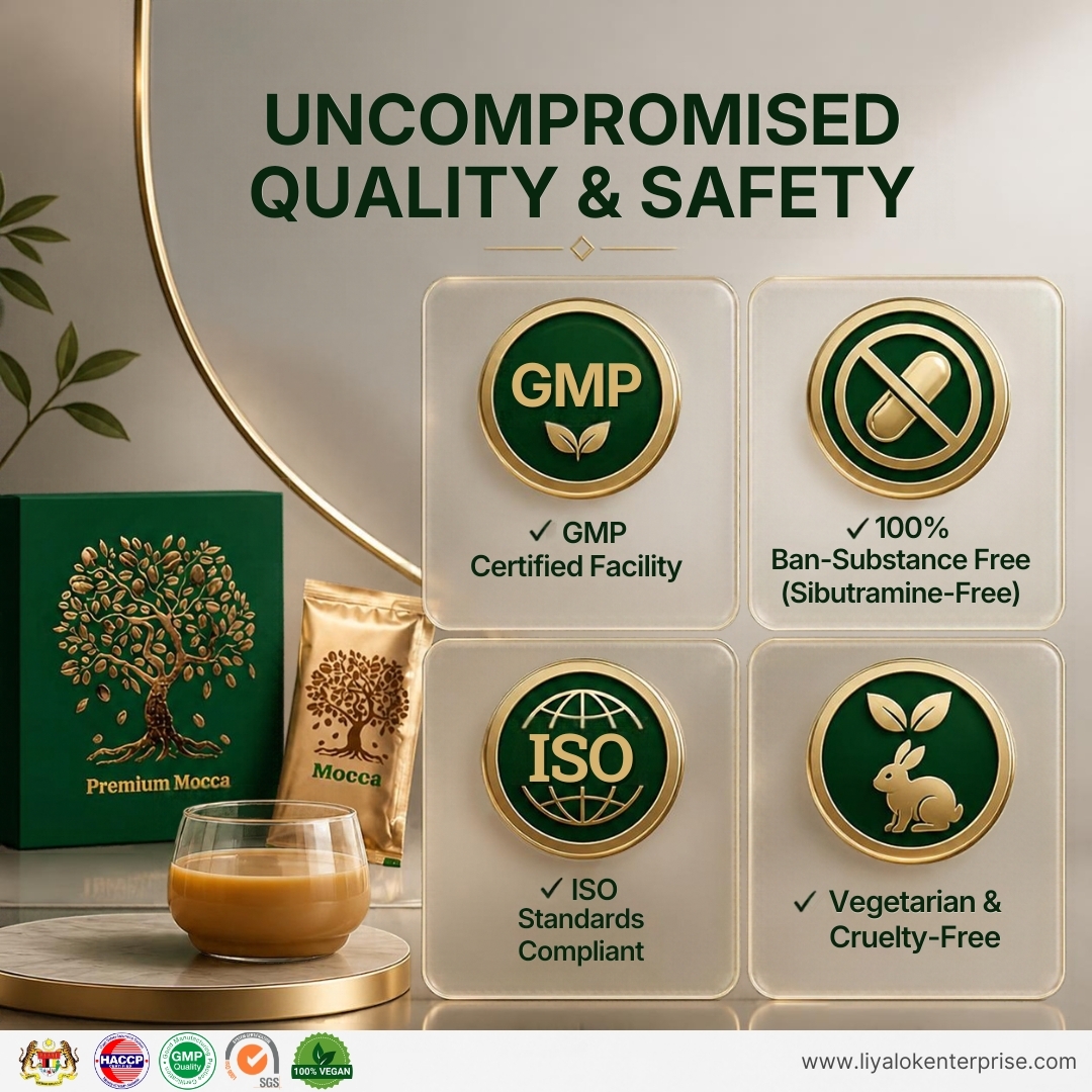GMP and ISO Safety Certifications - Sibutramine-Free Premium Mocca Coffee