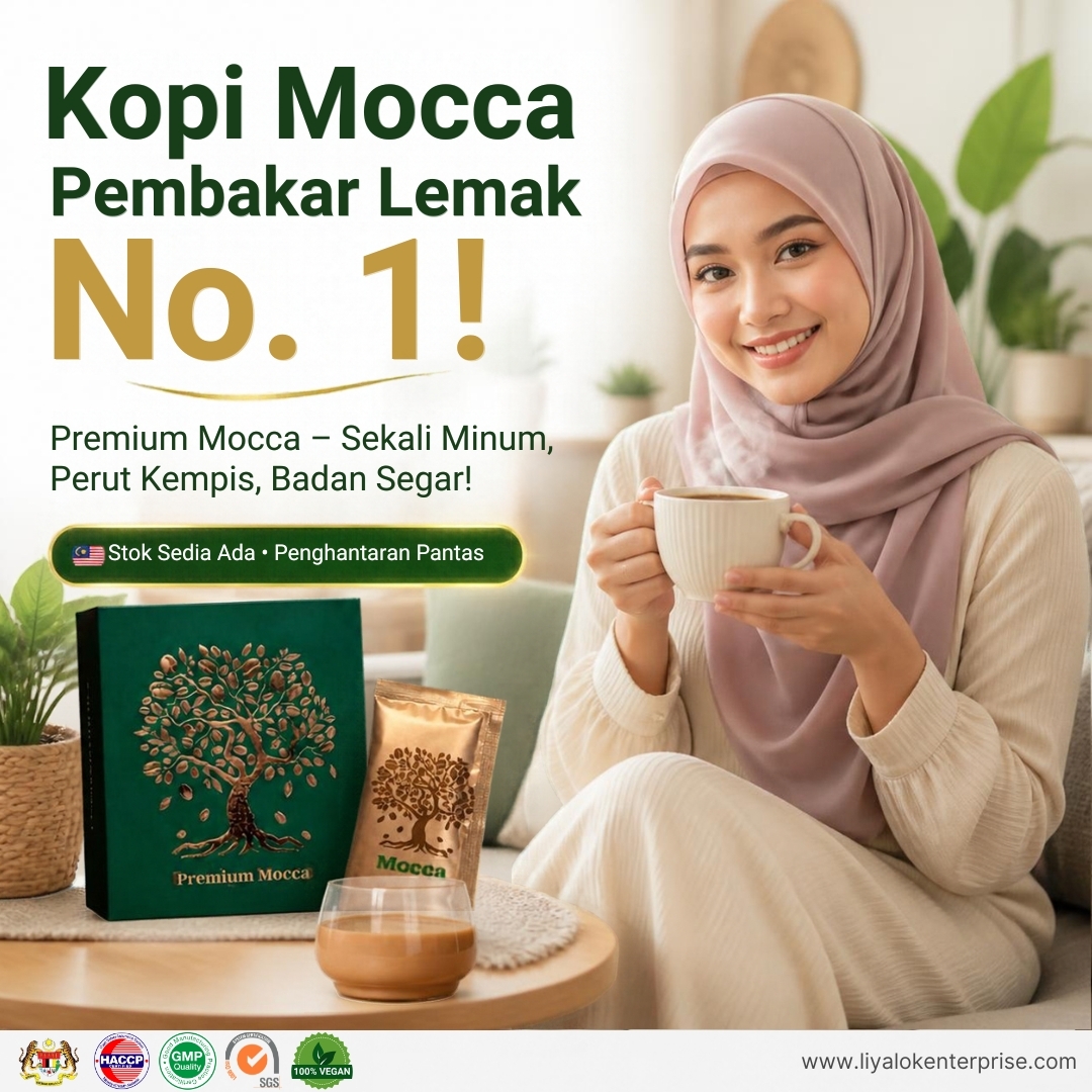 Premium Mocca Kopi Slimming Pembakar Lemak Perut Buncit Stok Sedia Ada Malaysia