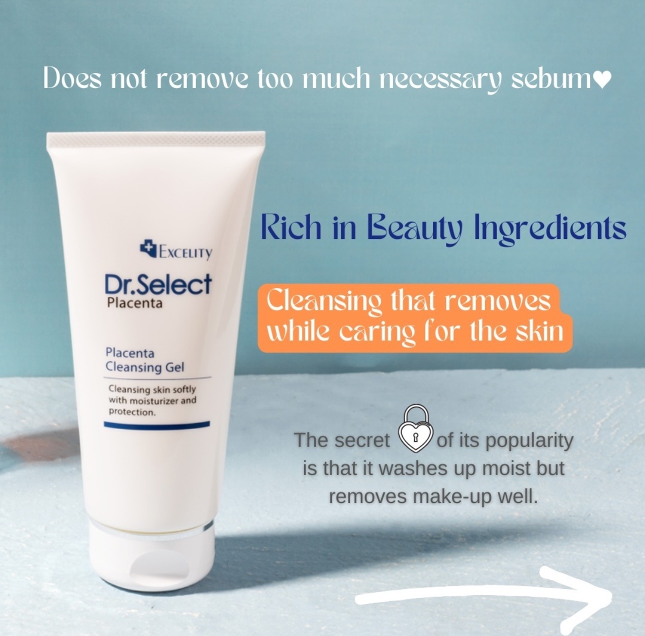 Dr.Select Pembersih Placenta menghapuskan kotoran dan minyak pada kulit, memberikan kesegaran selepas penggunaan.