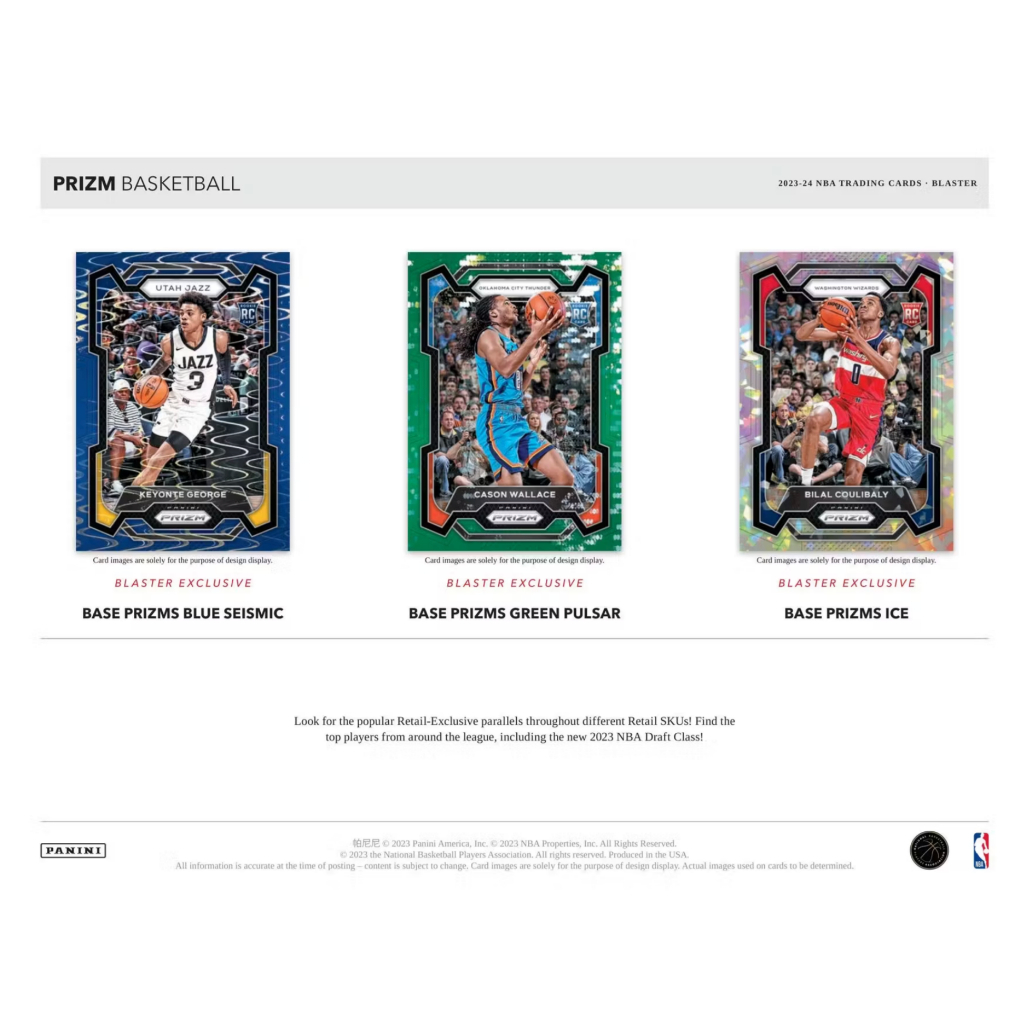 全新2023-24 Panini Prizm Basketball Blaster Box 完封盒抽斑馬新人卡 