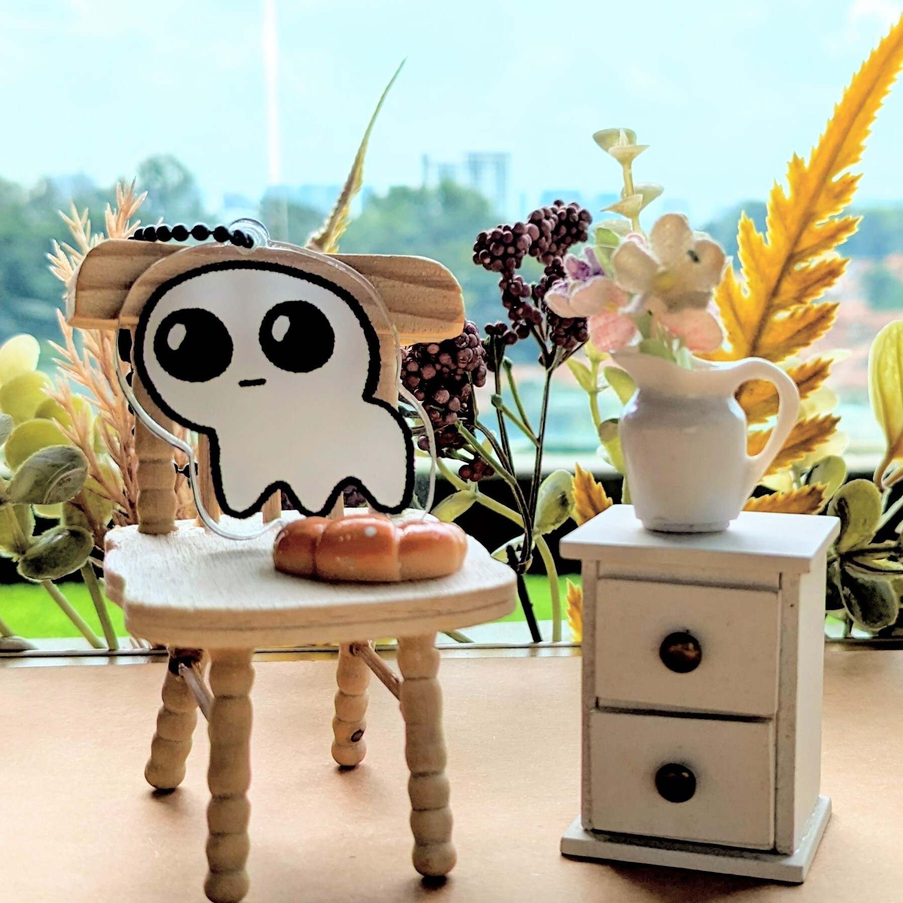 acrylic keychain - yippee