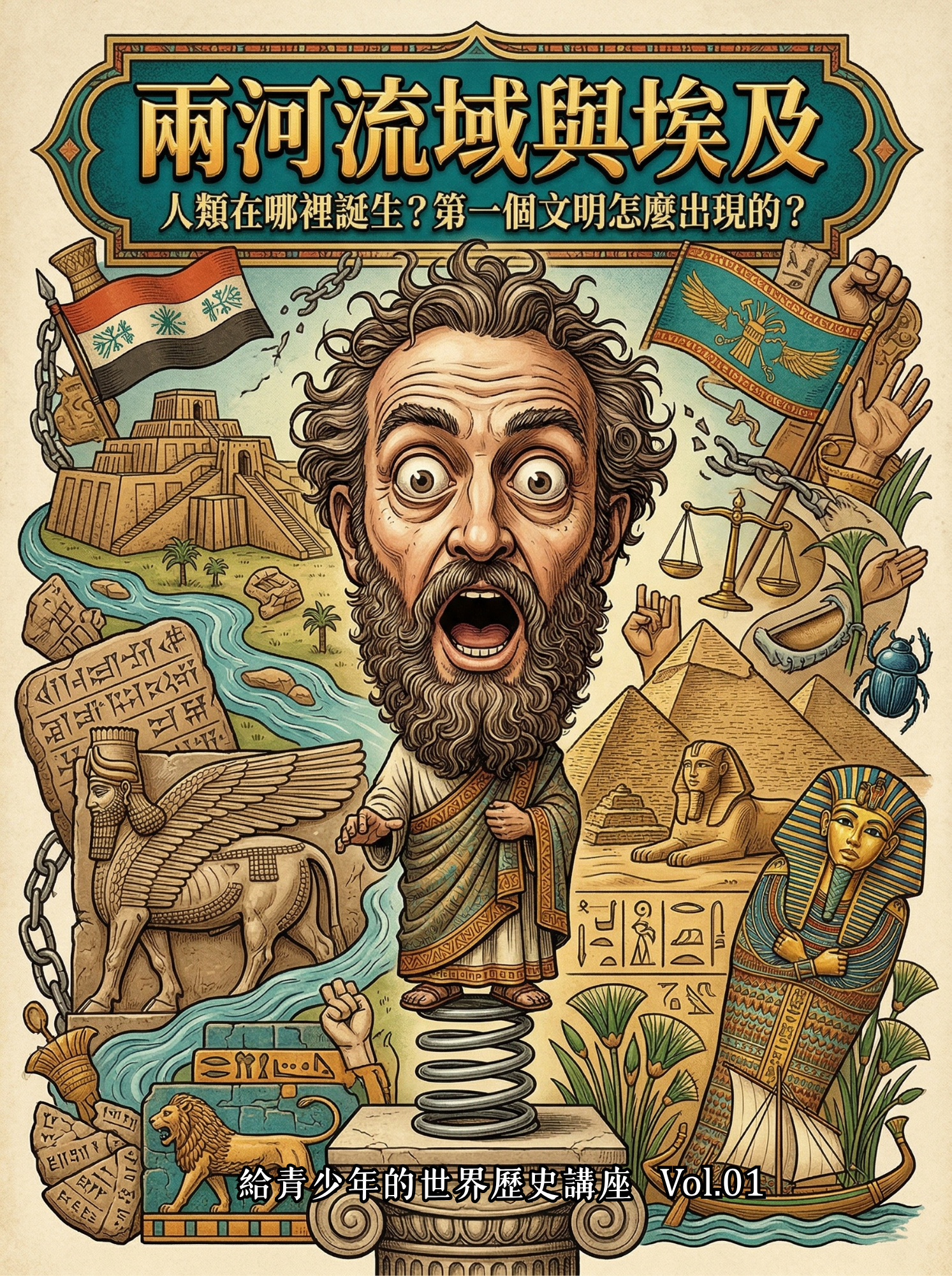《兩河流域與埃及：人類在哪裡誕生？第一個文明怎麼出現的？》（給青少年的世界歷史講座Vol.1)