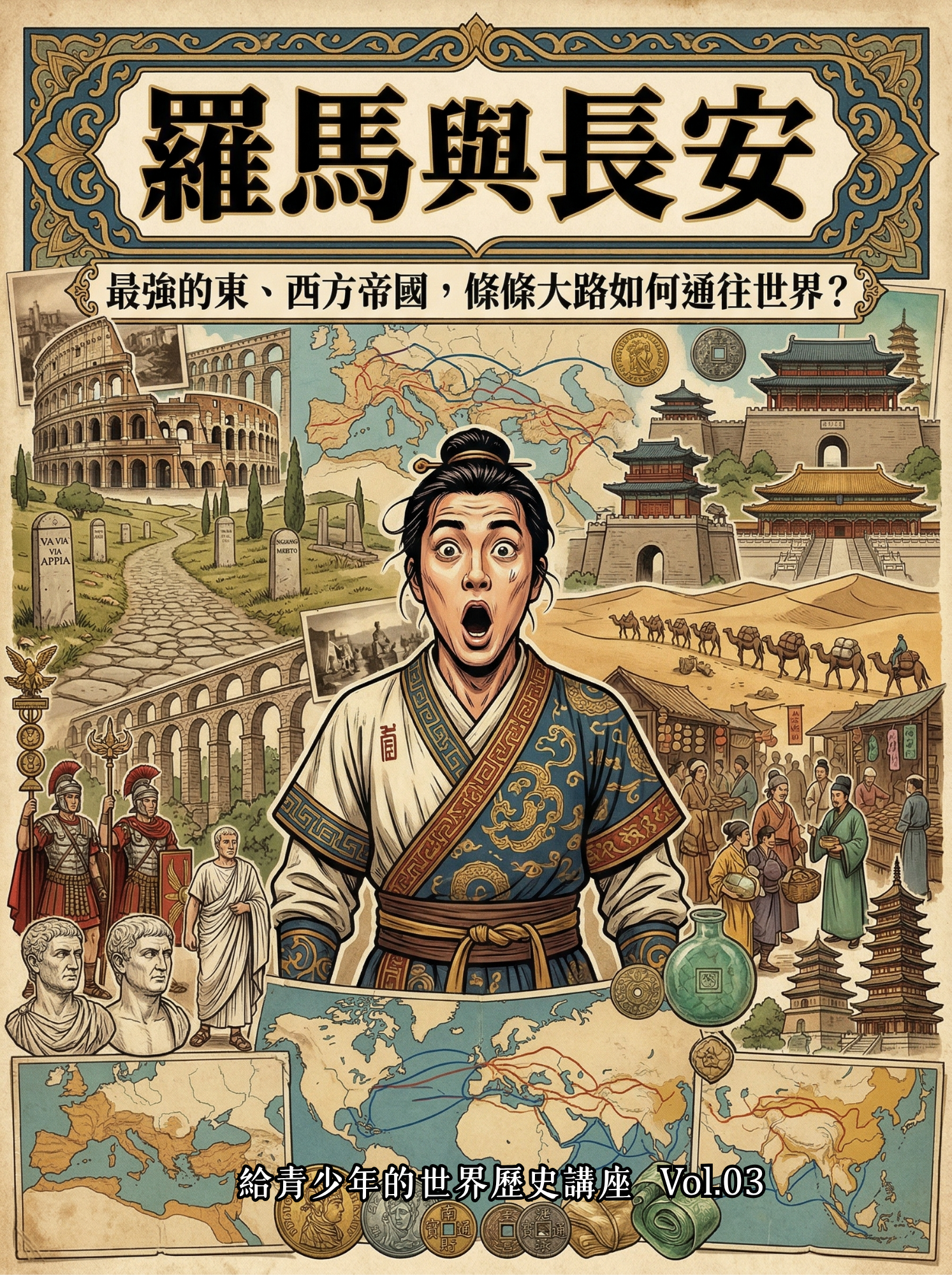 《羅馬與長安：最強的東、西方帝國，條條大路如何通往世界？》（給青少年的世界歷史講座Vol.3)