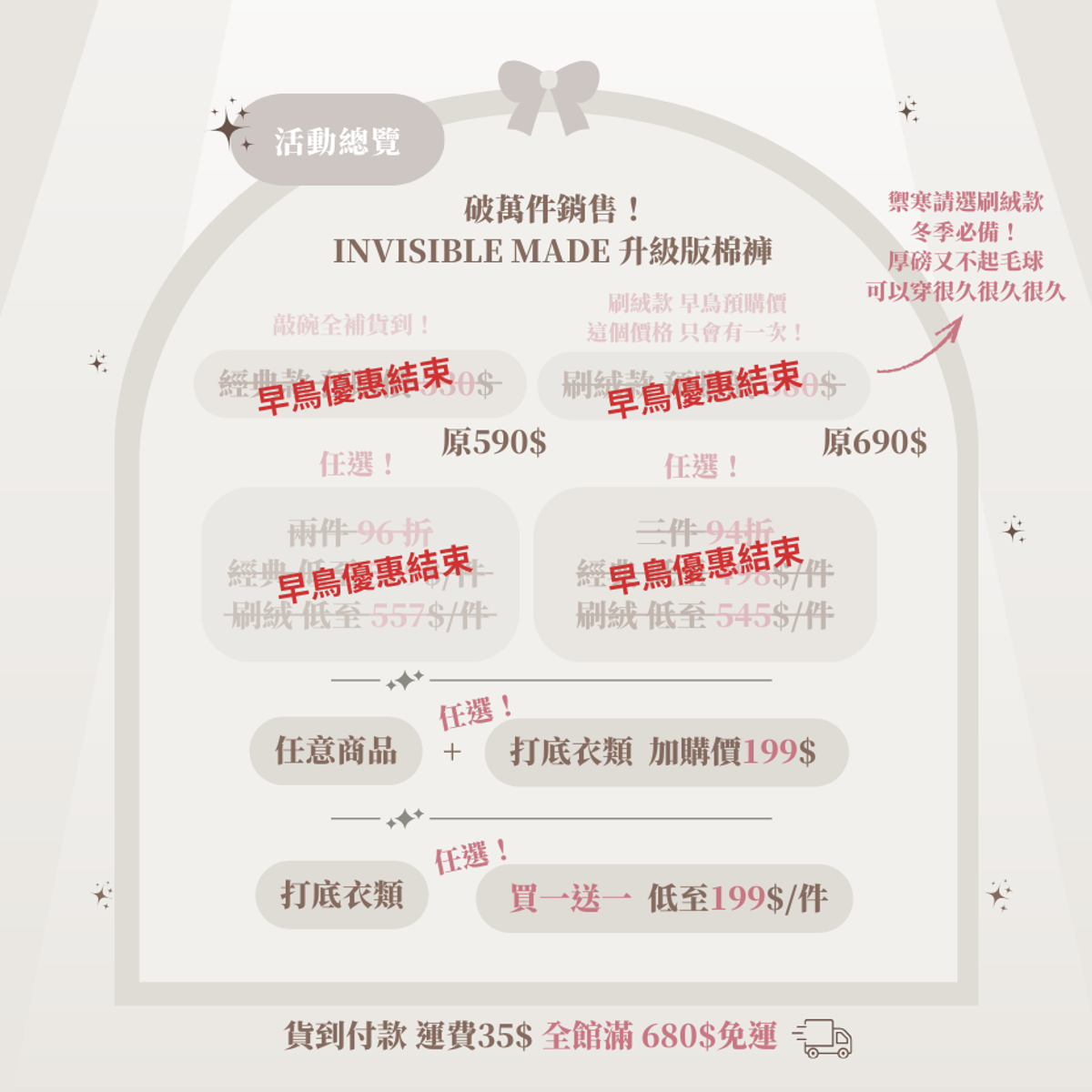 ( 活動已結束 ) 秋冬買一送一 暖暖團購 𝄃𝄃𝄂𝄂𝄀𝄁𝄃𝄂𝄂𝄃･₊ ˚🤍ིྀ