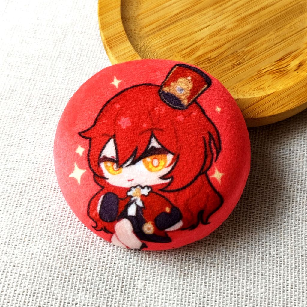 Himeko-Plushie-Mochi-Badge-Astral-Express-Conductors