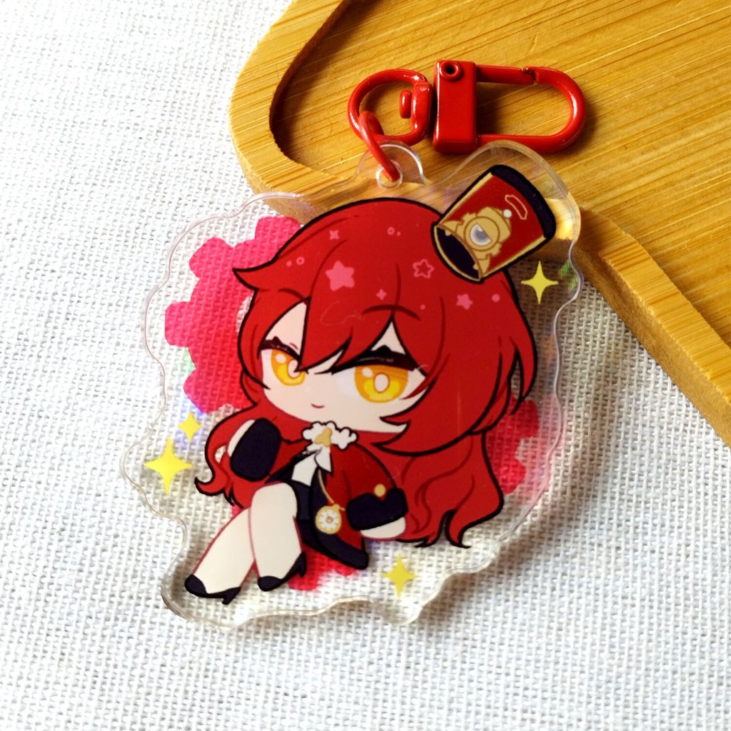 Himeko-Laser-Line-Acrylic-Keychains-Astral-Express-Conductors