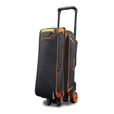 Hammer_Premium_Triple_Roller_Black-Orange_3qtr