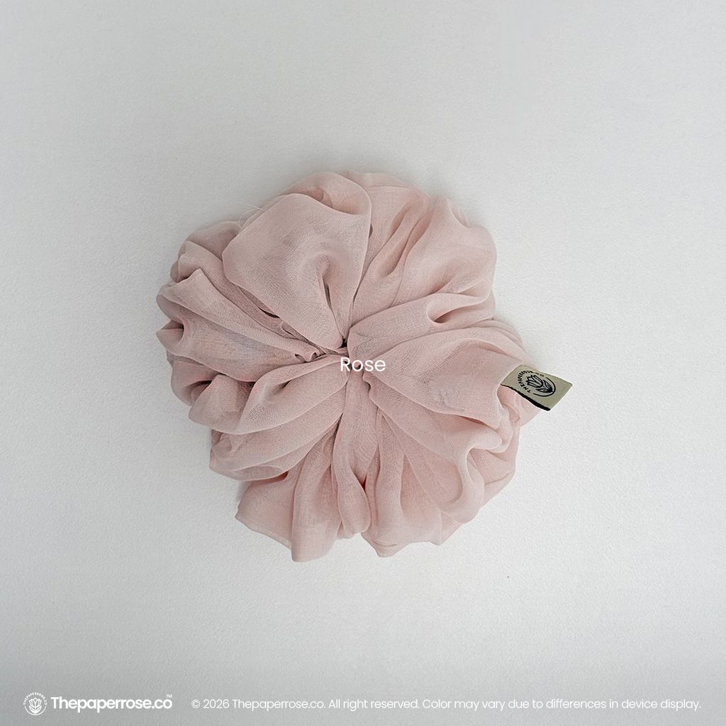 Rose Cotton Scrunchies