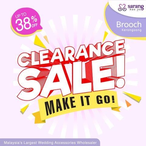 Main image- Clearance - Brooch couples