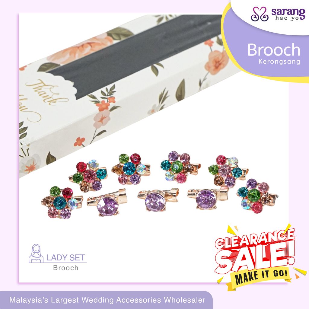 Clearance - Brooch Lady Set-07