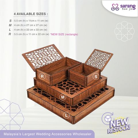 Kerawang Box - Kotak Dulang Hantaran [WP006] – Sarang Hae Yo