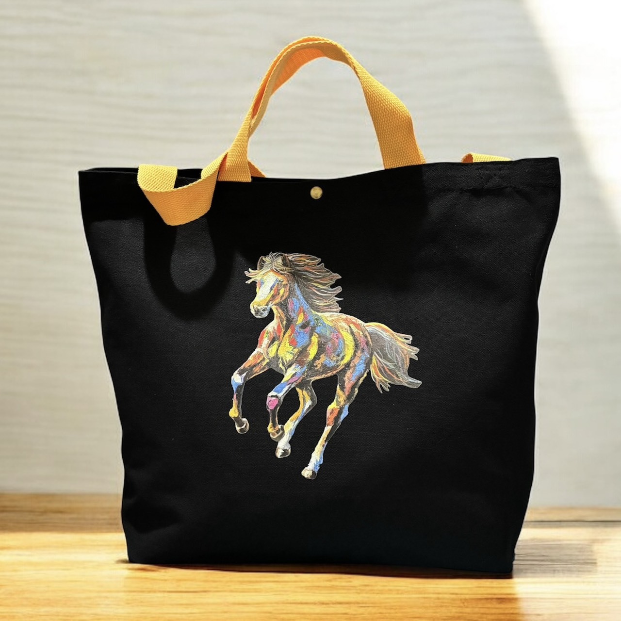 油畫馬購物袋 (1)