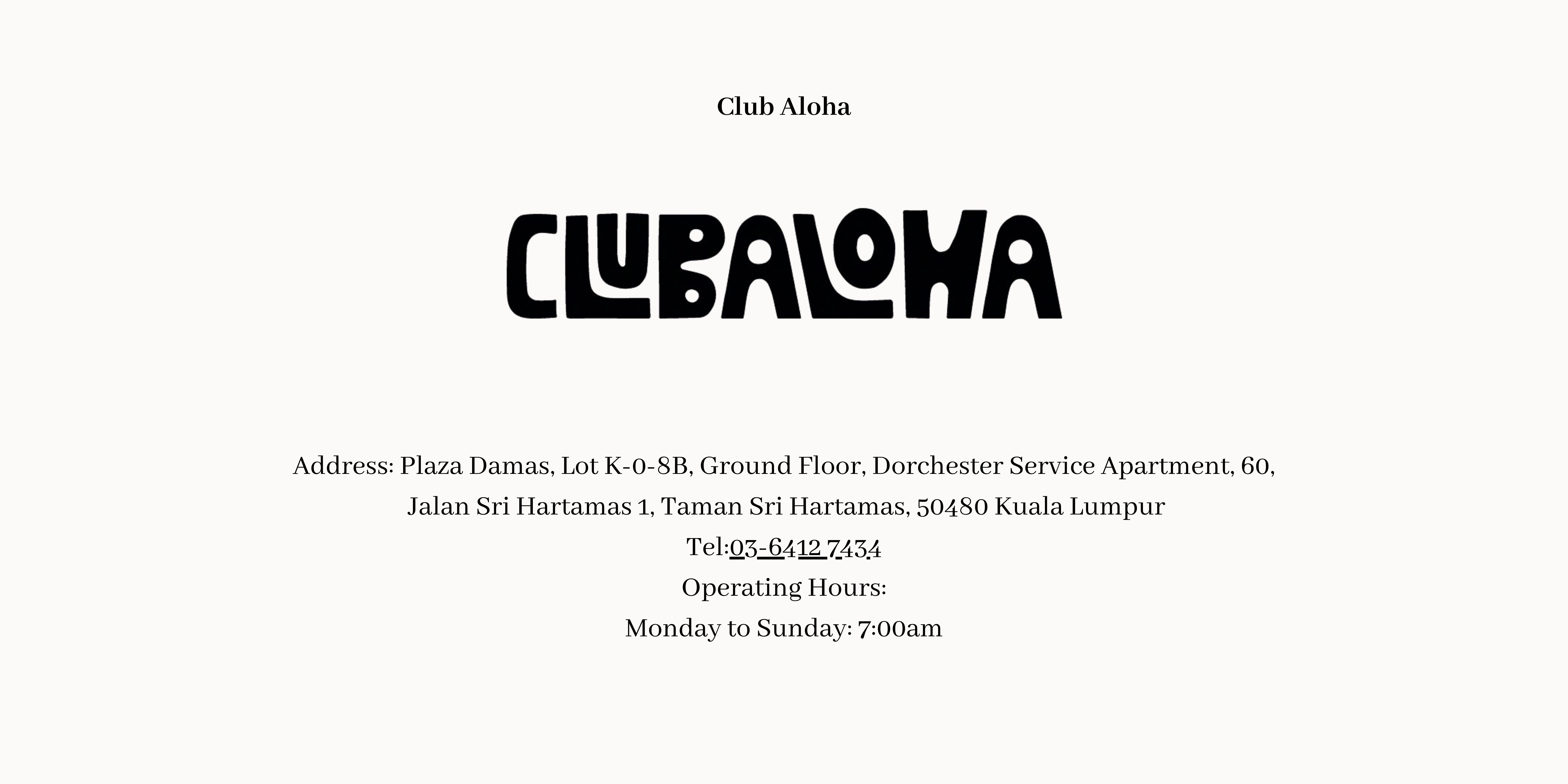 Clubaloha Location 