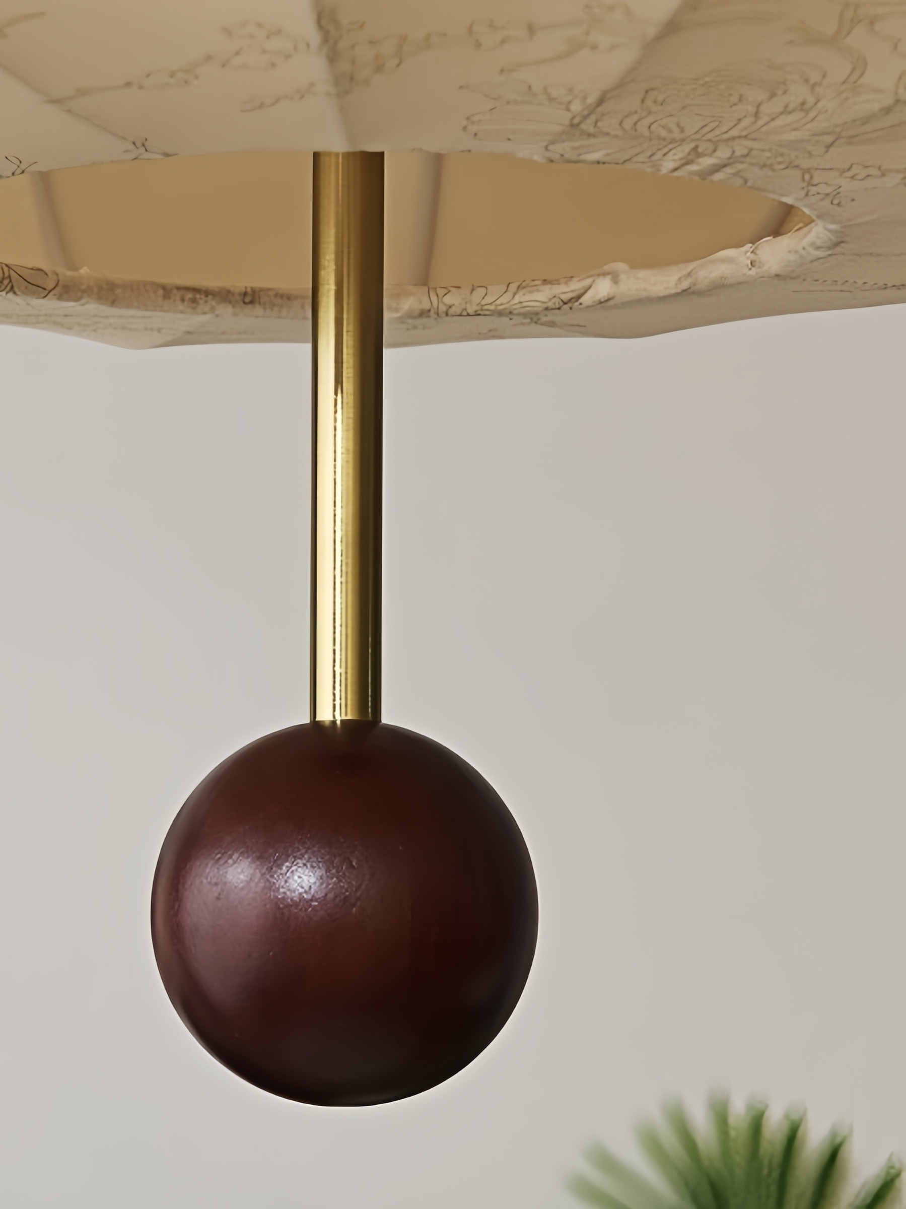 月影雅韻吊燈｜BA2049｜布藝吊燈實景展示 (1)