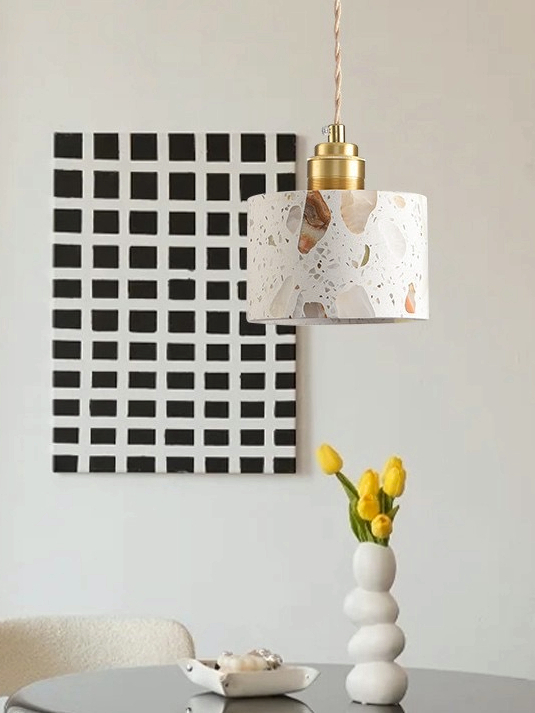 暮色礫語吊燈｜BA2041｜水磨石質感吊燈空間實景搭配 (7)