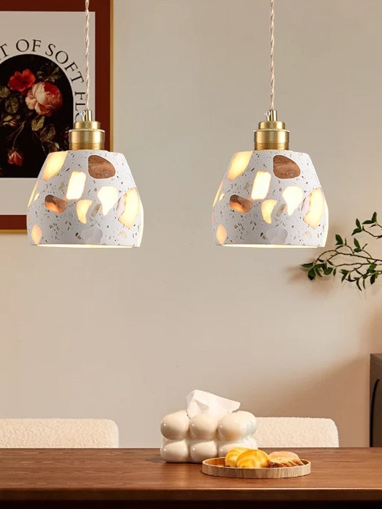 暮色礫語吊燈｜BA2041｜水磨石質感吊燈空間實景搭配 (8)