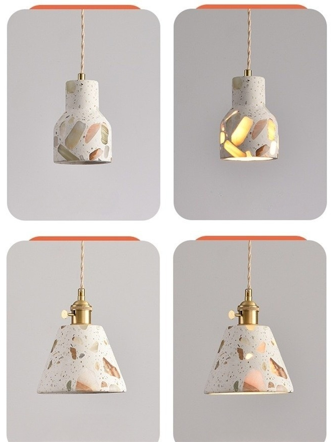 暮色礫語吊燈｜BA2041｜水磨石質感吊燈空間實景搭配 (17)