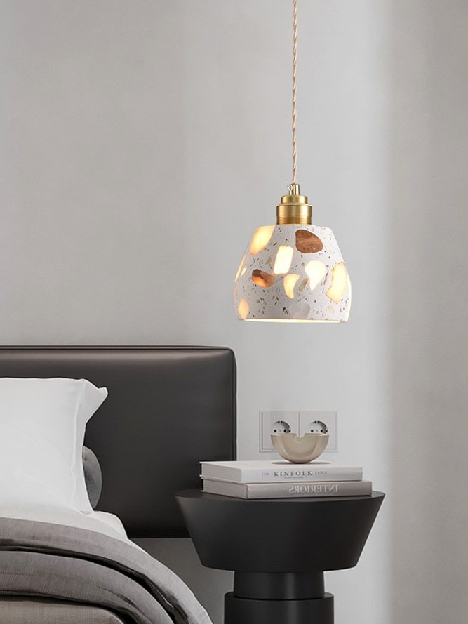 暮色礫語吊燈｜BA2041｜水磨石質感吊燈空間實景搭配 (14)