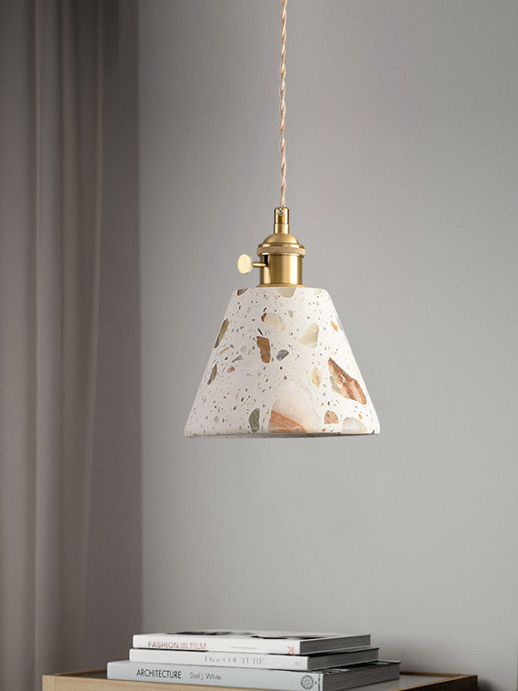 暮色礫語吊燈｜BA2041｜水磨石質感吊燈空間實景搭配 (6)