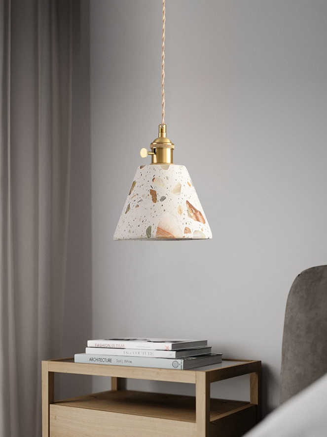 暮色礫語吊燈｜BA2041｜水磨石質感吊燈空間實景搭配 (12)