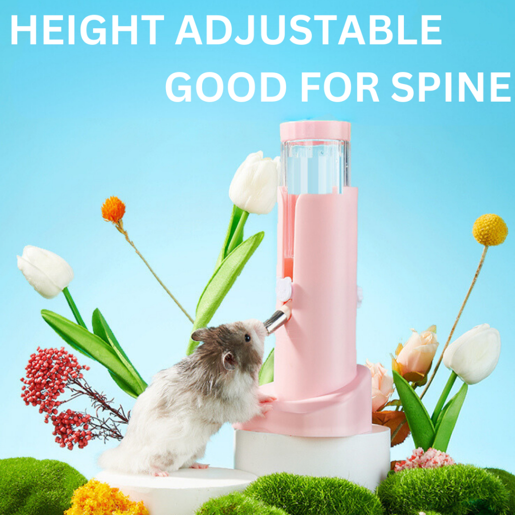 Yee Hamster Water Bottle With Stand Anti Leak Stable Height Adjustable Water Control Small Pets and Animals