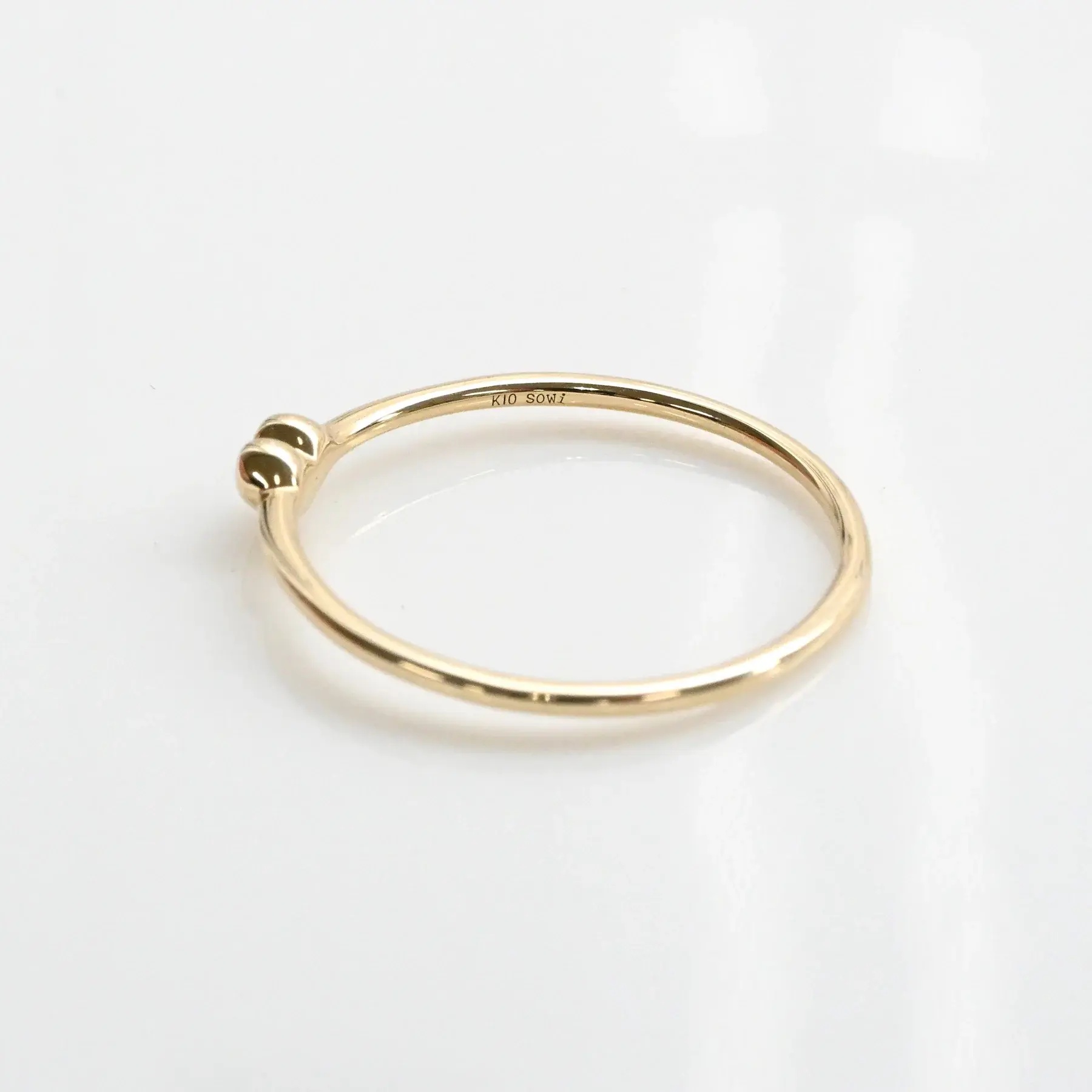 Cookie Heart Ring [K10YG]-3