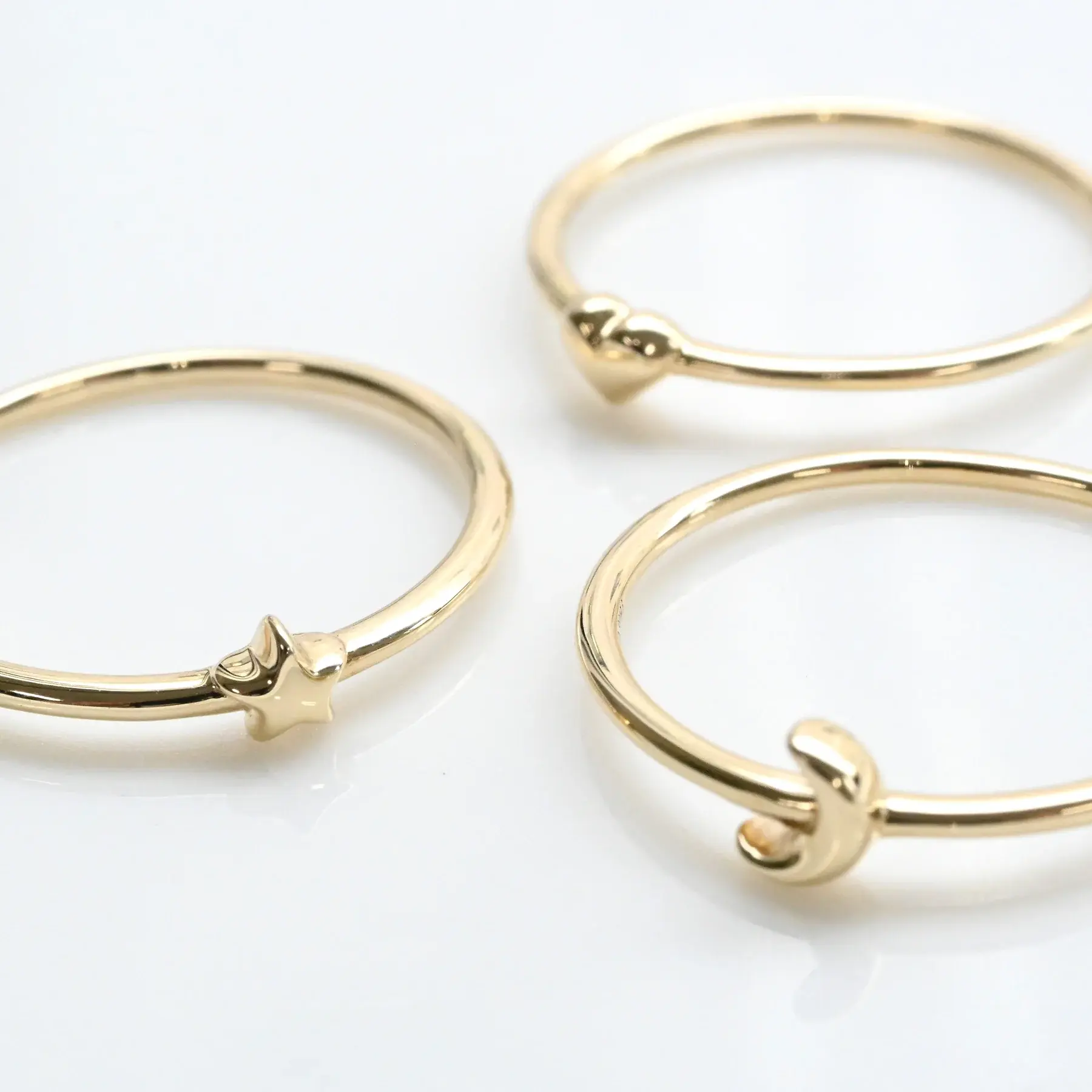 Cookie Heart Ring [K10YG]-5