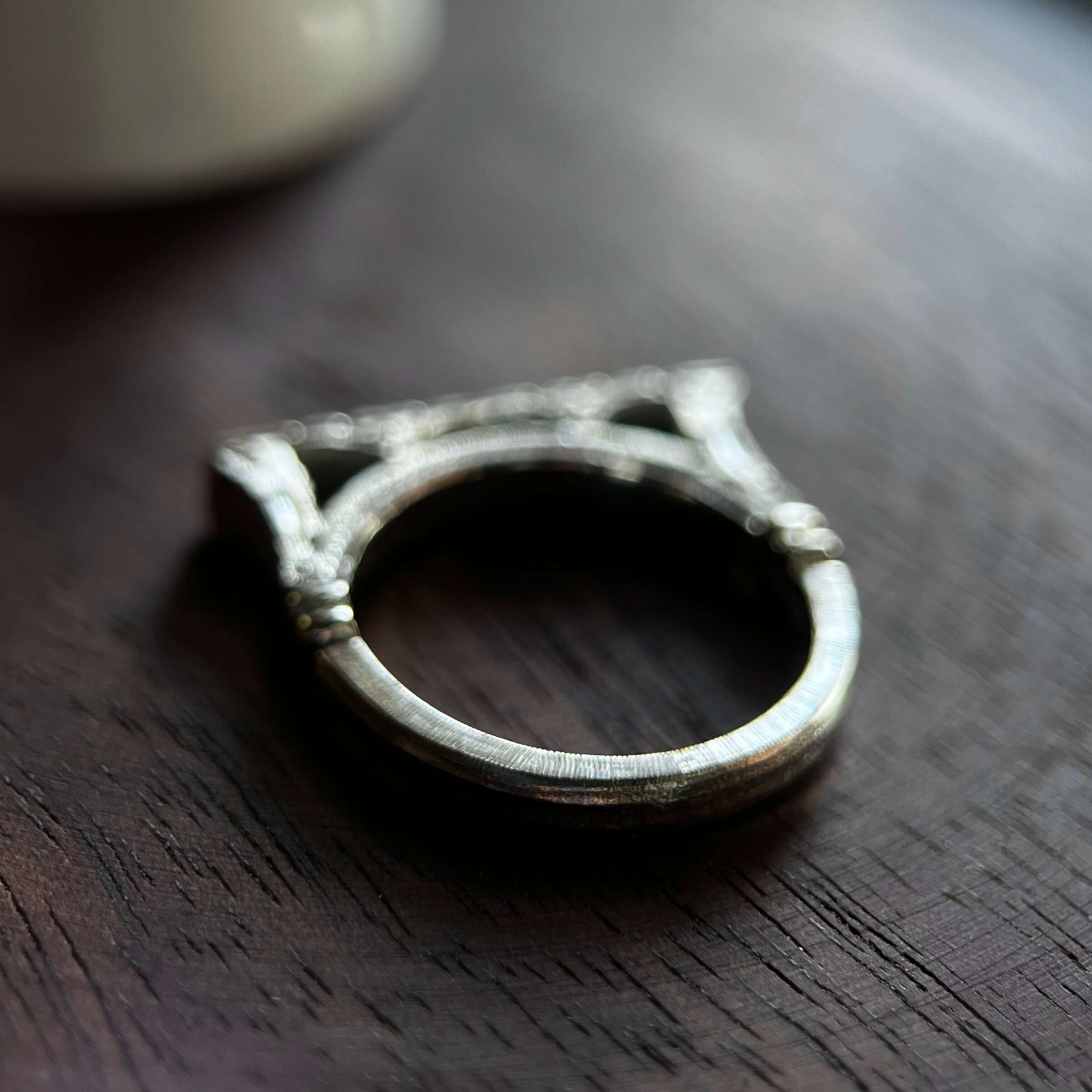 Silver Ponte pinky ring 3