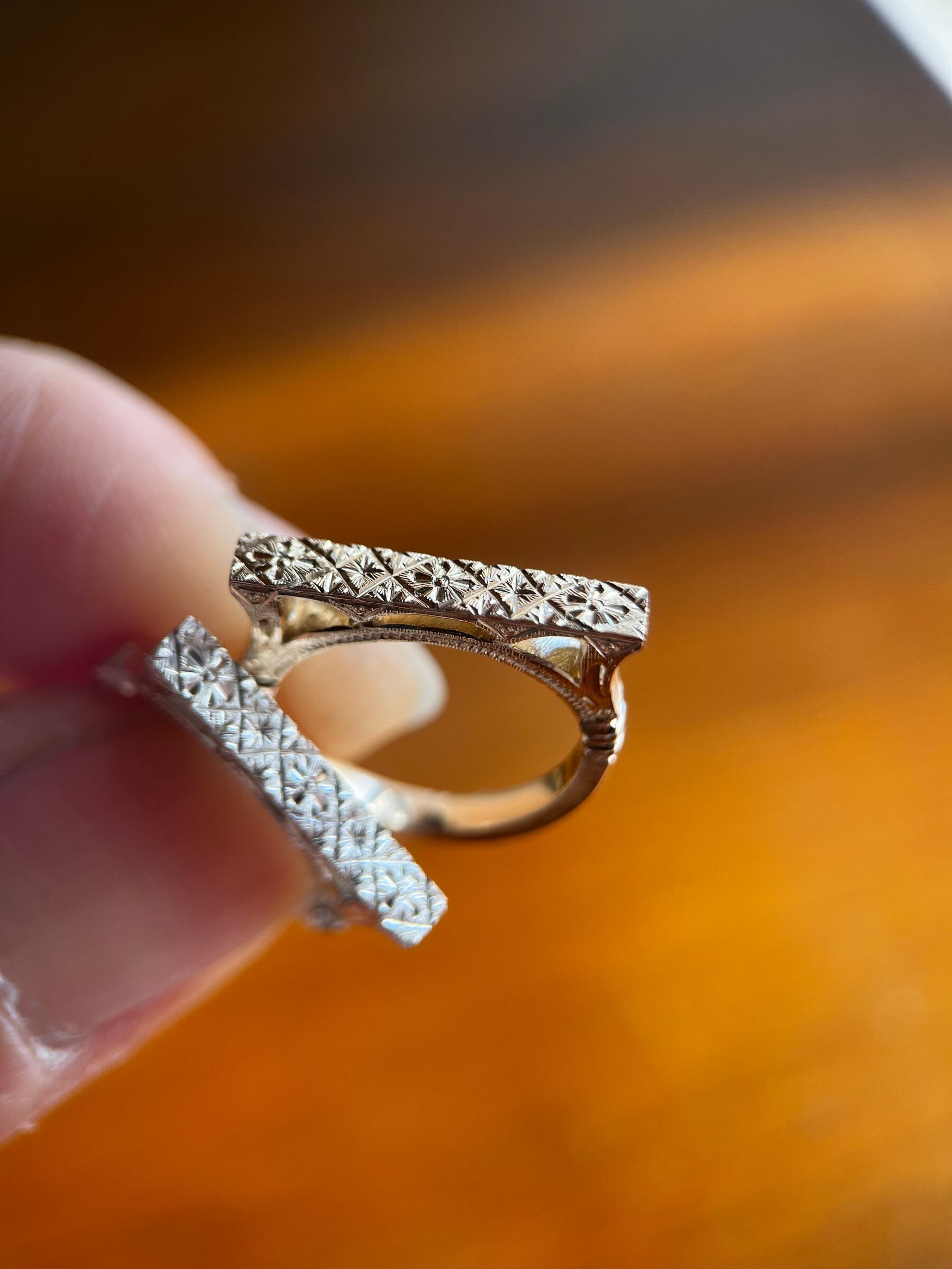 Silver Ponte pinky ring 7