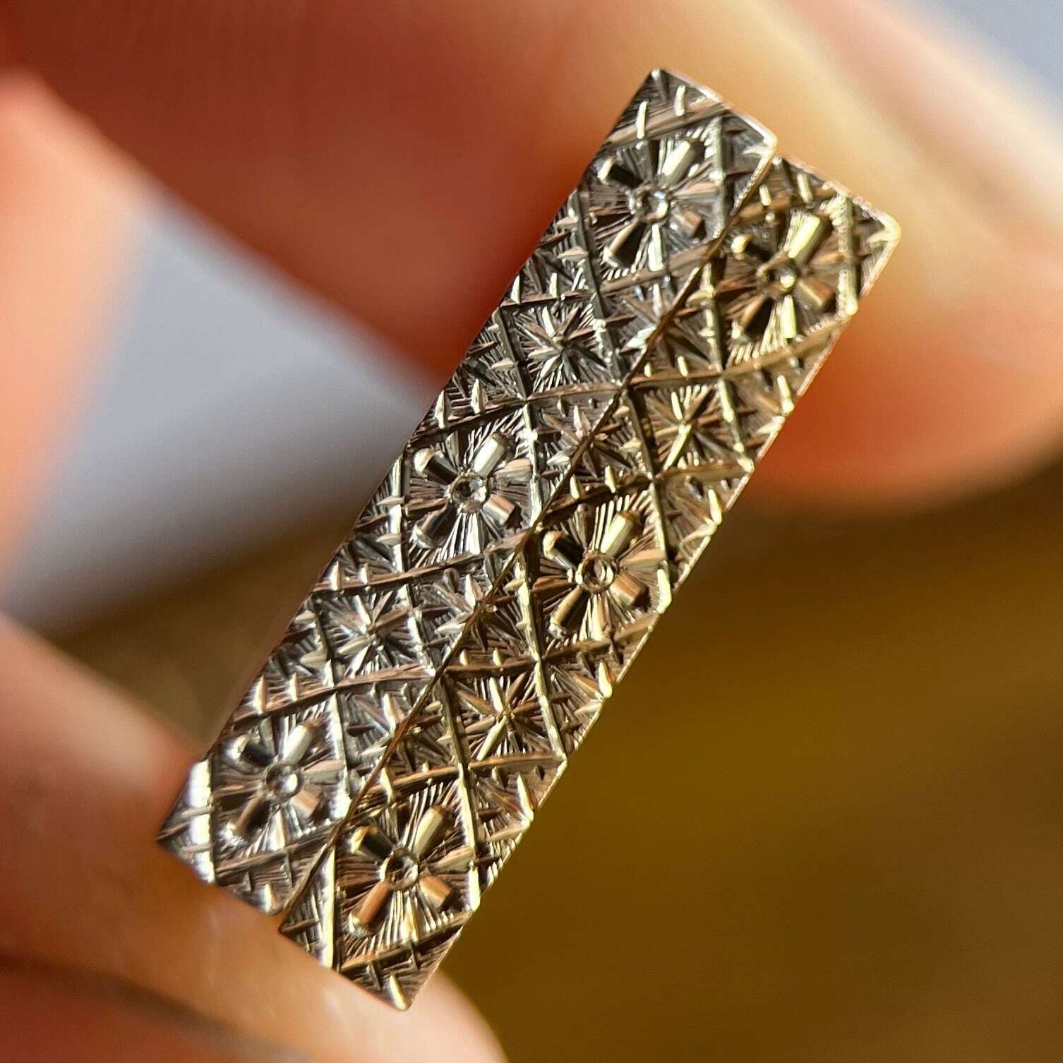 Silver Ponte pinky ring 8