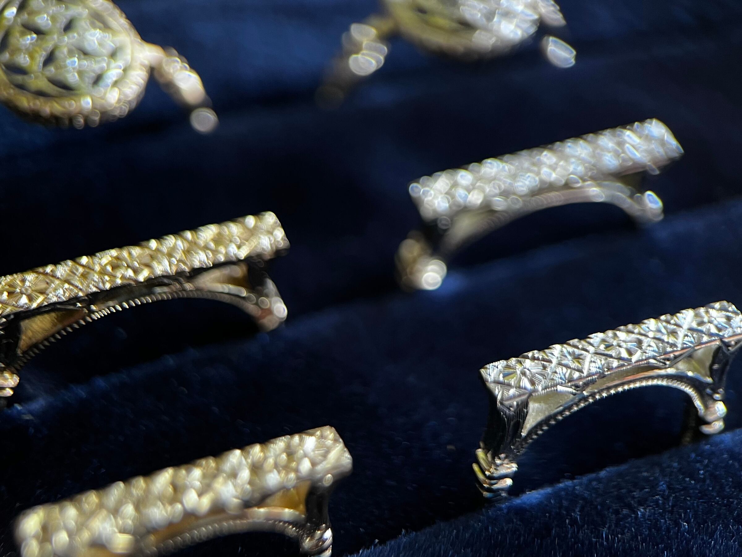 Silver Ponte pinky ring 10