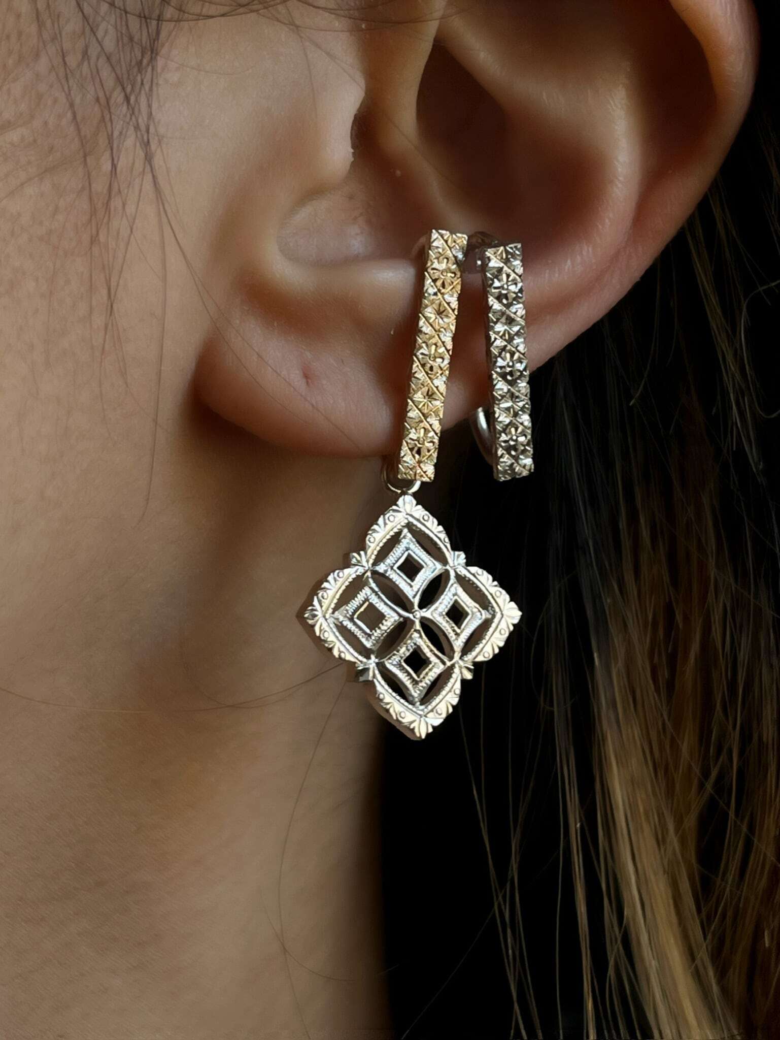 Silver Fiore 【charm:pierce:earring】一對 11