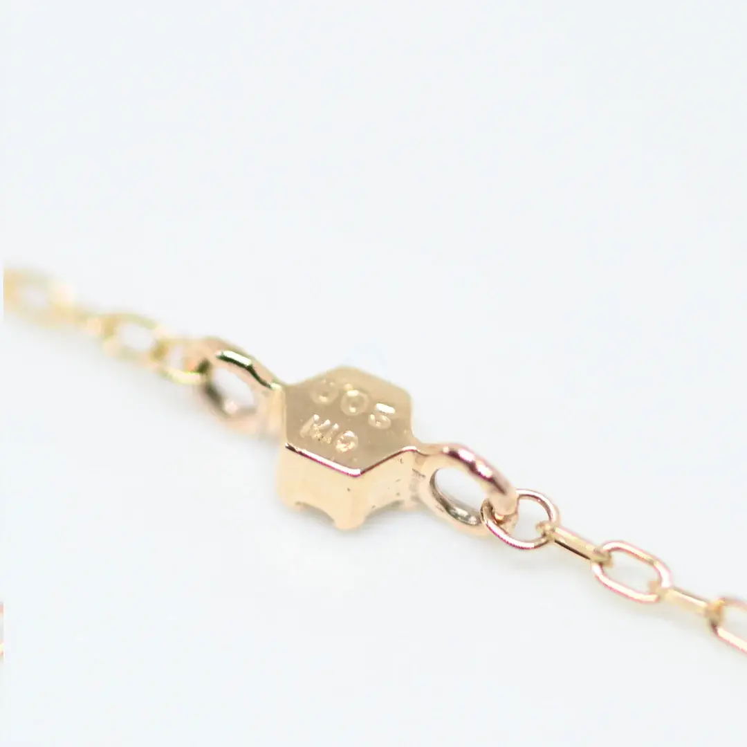 單鑽手鍊 [K10YG] 25AW-3