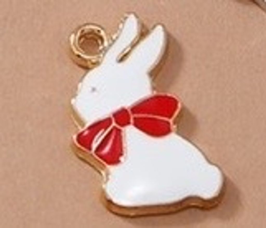 HJ-103紅色蝴蝶結兔子