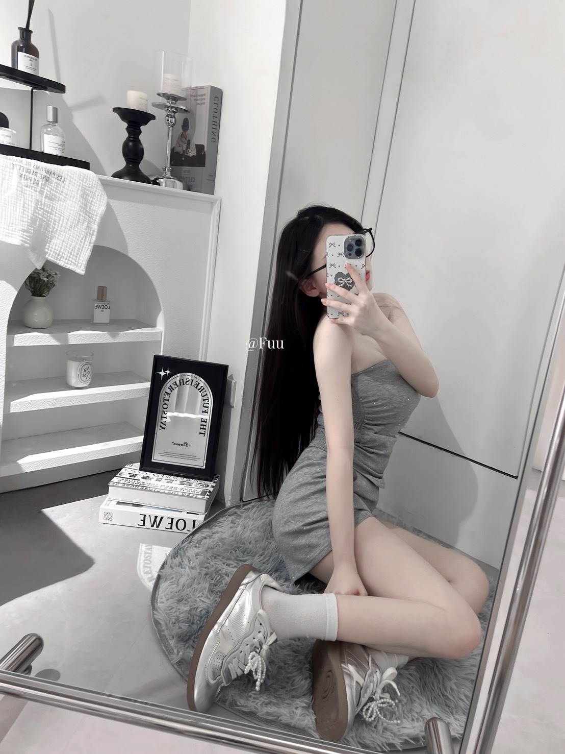 [51386]𝐹𝑢𝑢 · 𝑆𝑝𝑜𝑡 𝑔𝑜𝑜𝑑𝑠內杯平口側抓皺小背心 + 鈕扣拉鍊彈性短褲 2set (8)
