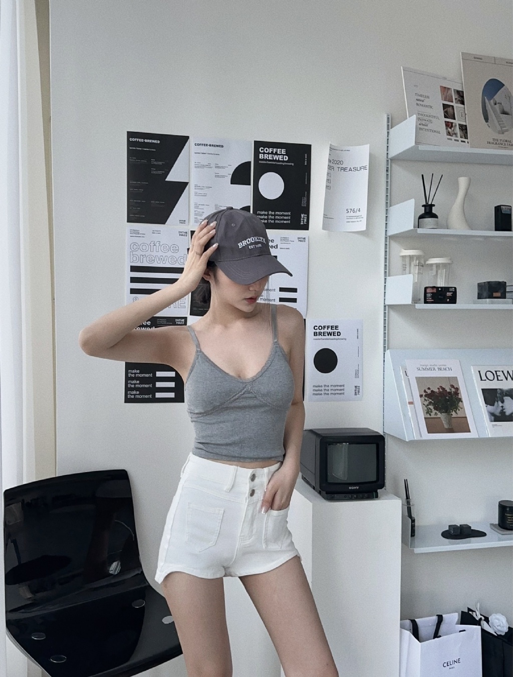 8287533『選品』蕾絲滾邊螺紋胸墊背心 (5)