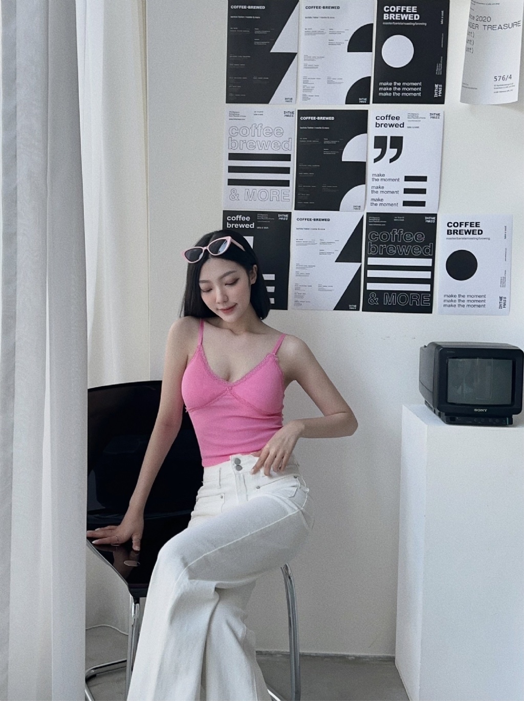 8287533『選品』蕾絲滾邊螺紋胸墊背心