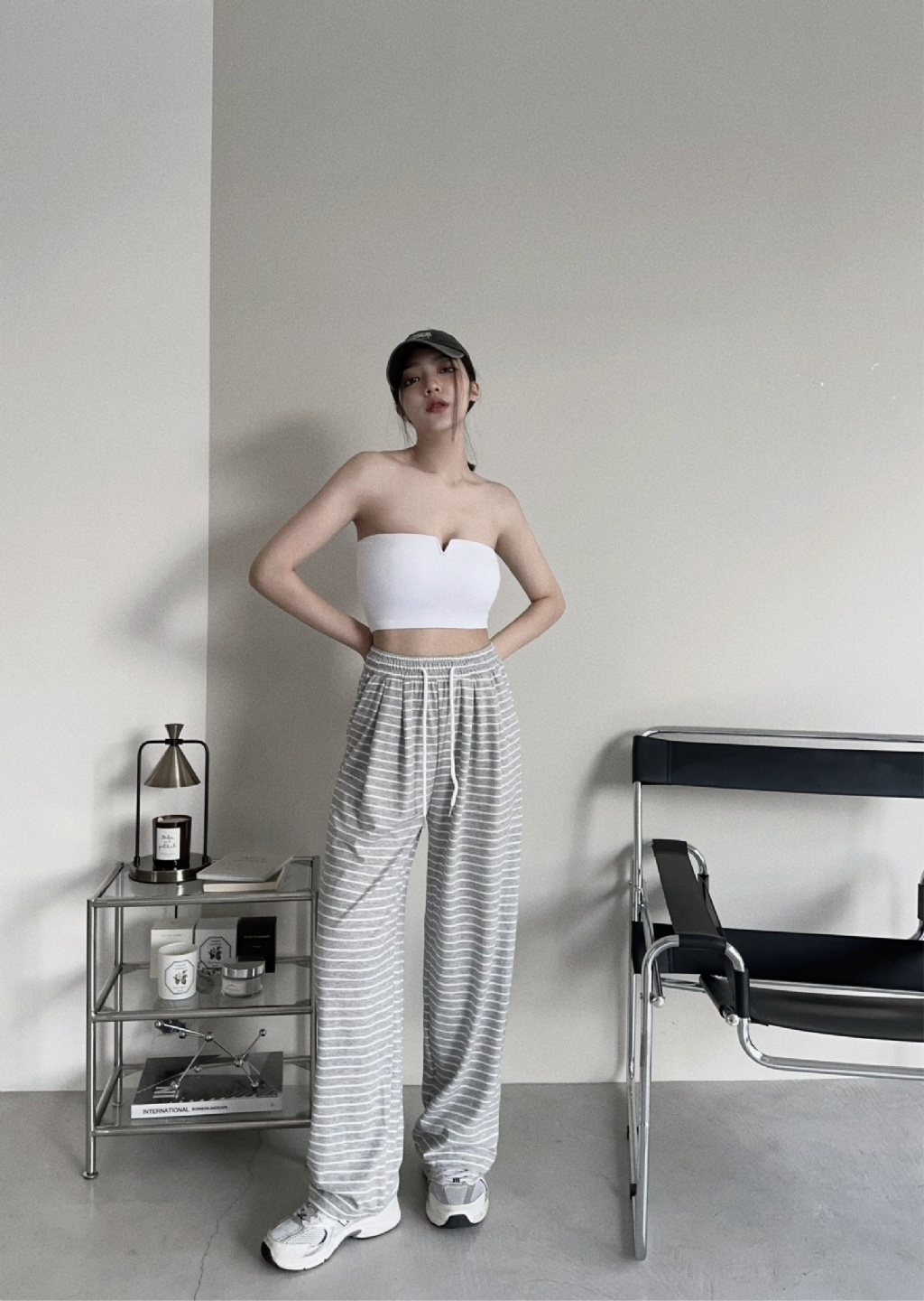 8281531-3『選品』好穿到不行的軟糯手感條紋長褲 (4)