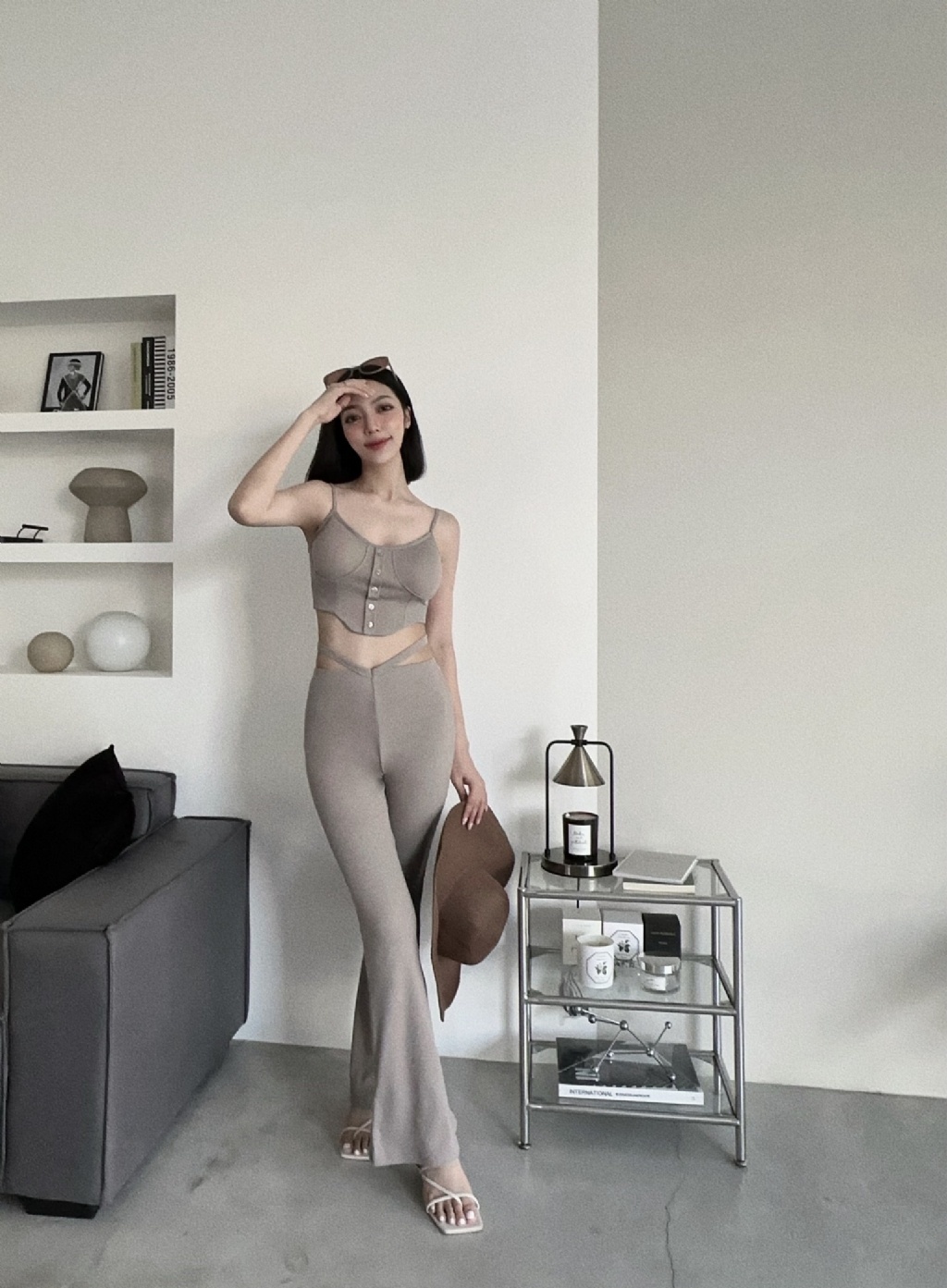 8281005『訂製款』歐美辣妹愛穿的排扣馬甲SET (3)