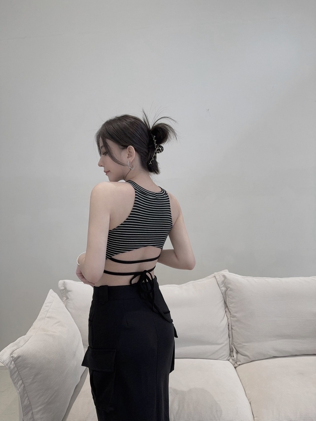 9566訂製款-削尖後綁帶胸墊背心 (7)