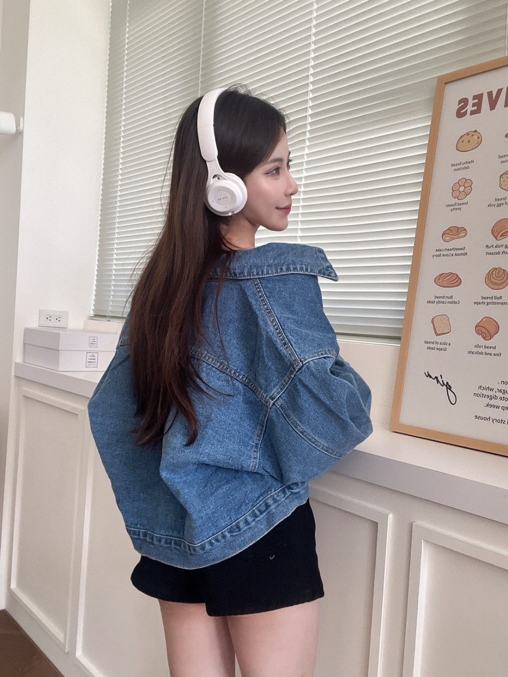 4926 前口袋車線設計牛仔外套 (5)