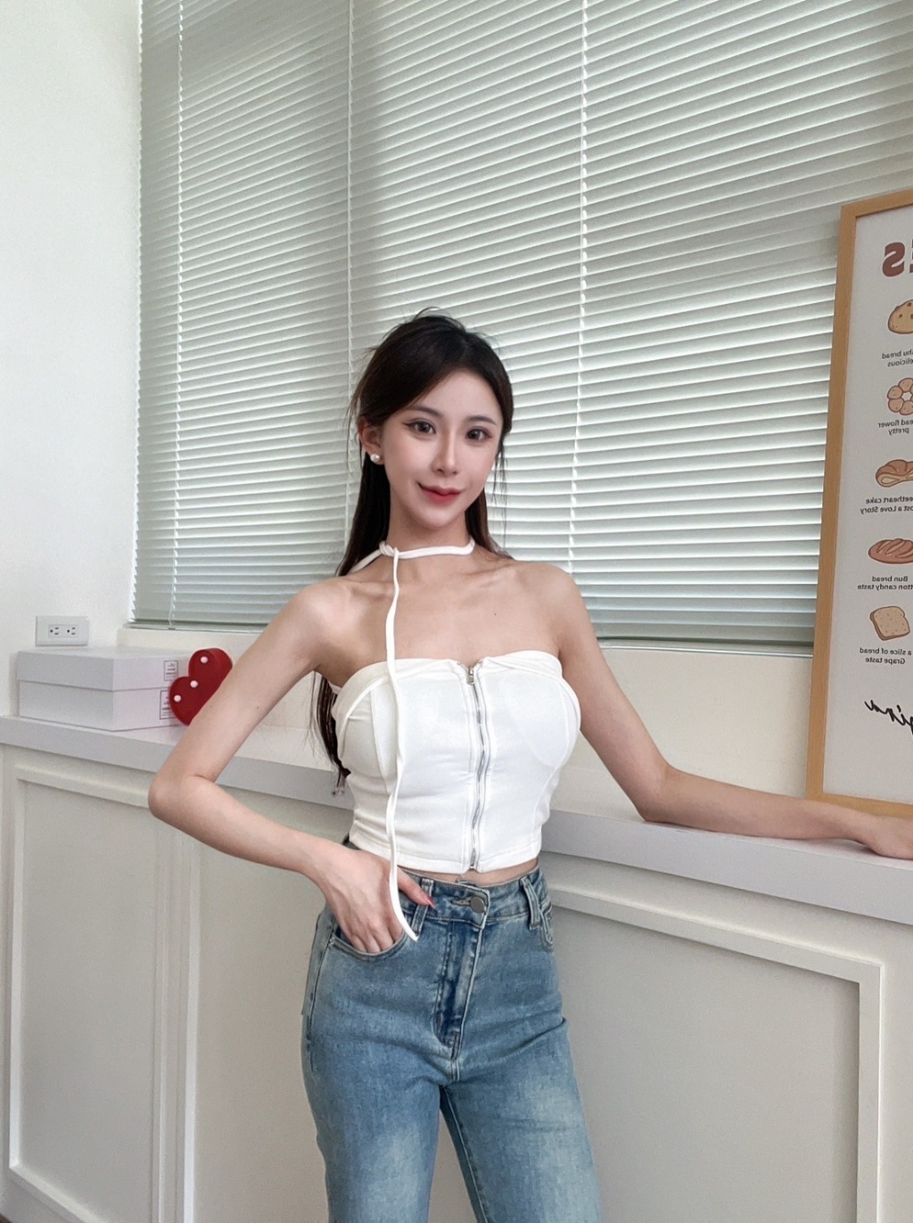 8001反折抹胸拉鍊背心 (3)