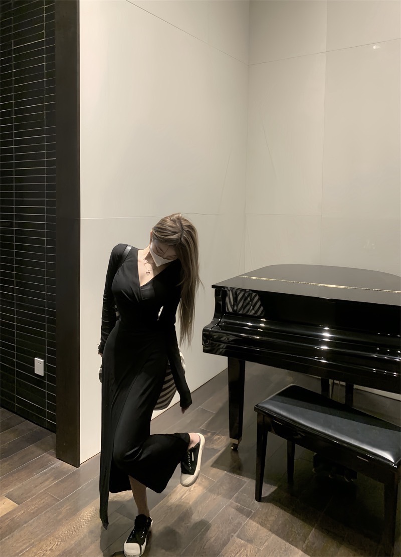 2370气质小众開衩造衣裙打底裙 (8)