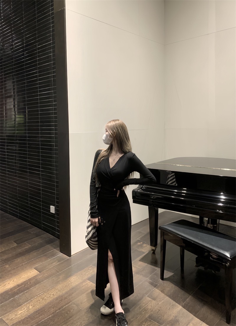 2370气质小众開衩造衣裙打底裙 (6)